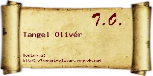 Tangel Olivér névjegykártya